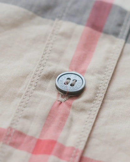 Burberry nova check button down top