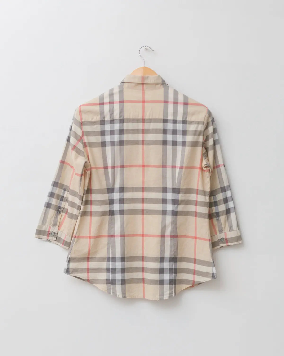 Burberry nova check button down top
