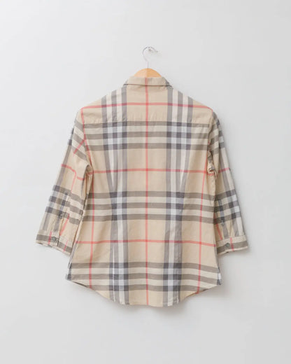 Burberry nova check button down top