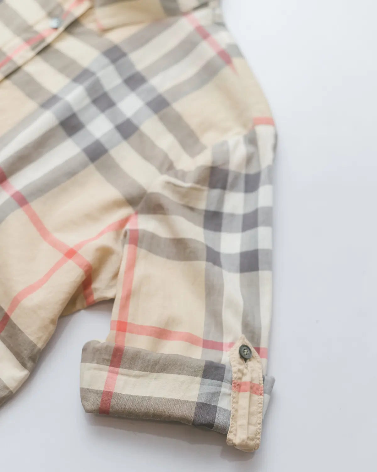Burberry nova check button down top