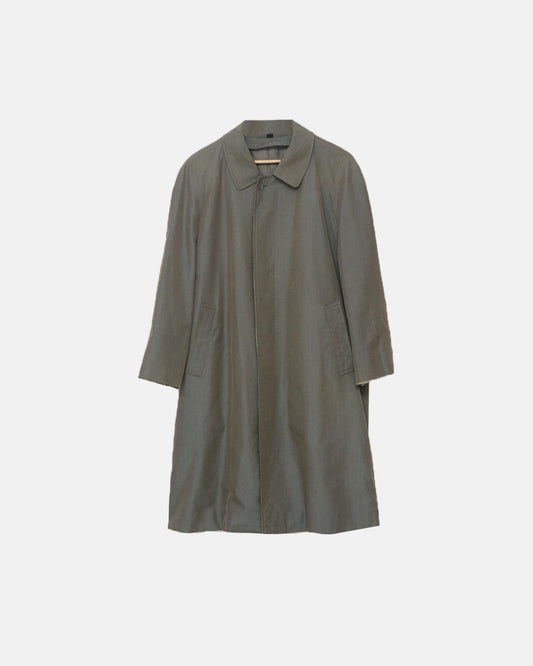 *Oscar de la Renta Olive Dual Toned Long Coat