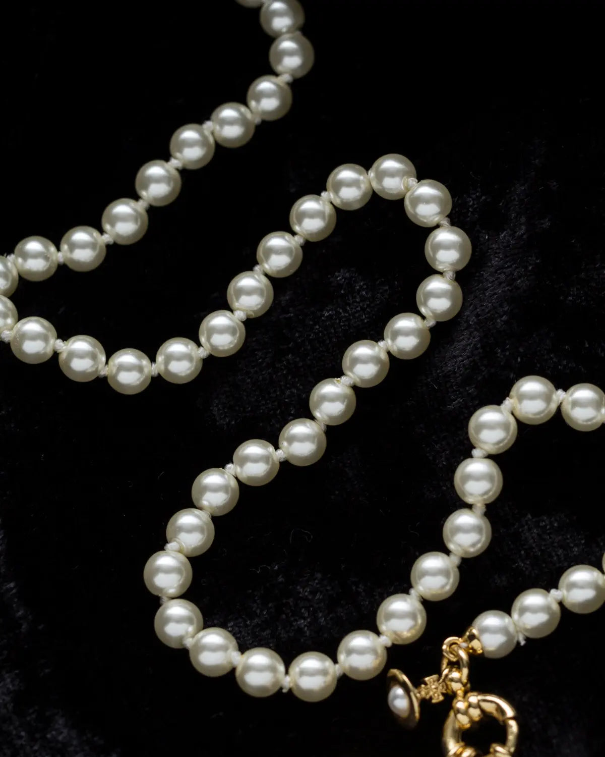 Vivienne westwood orietta heart pearl necklace