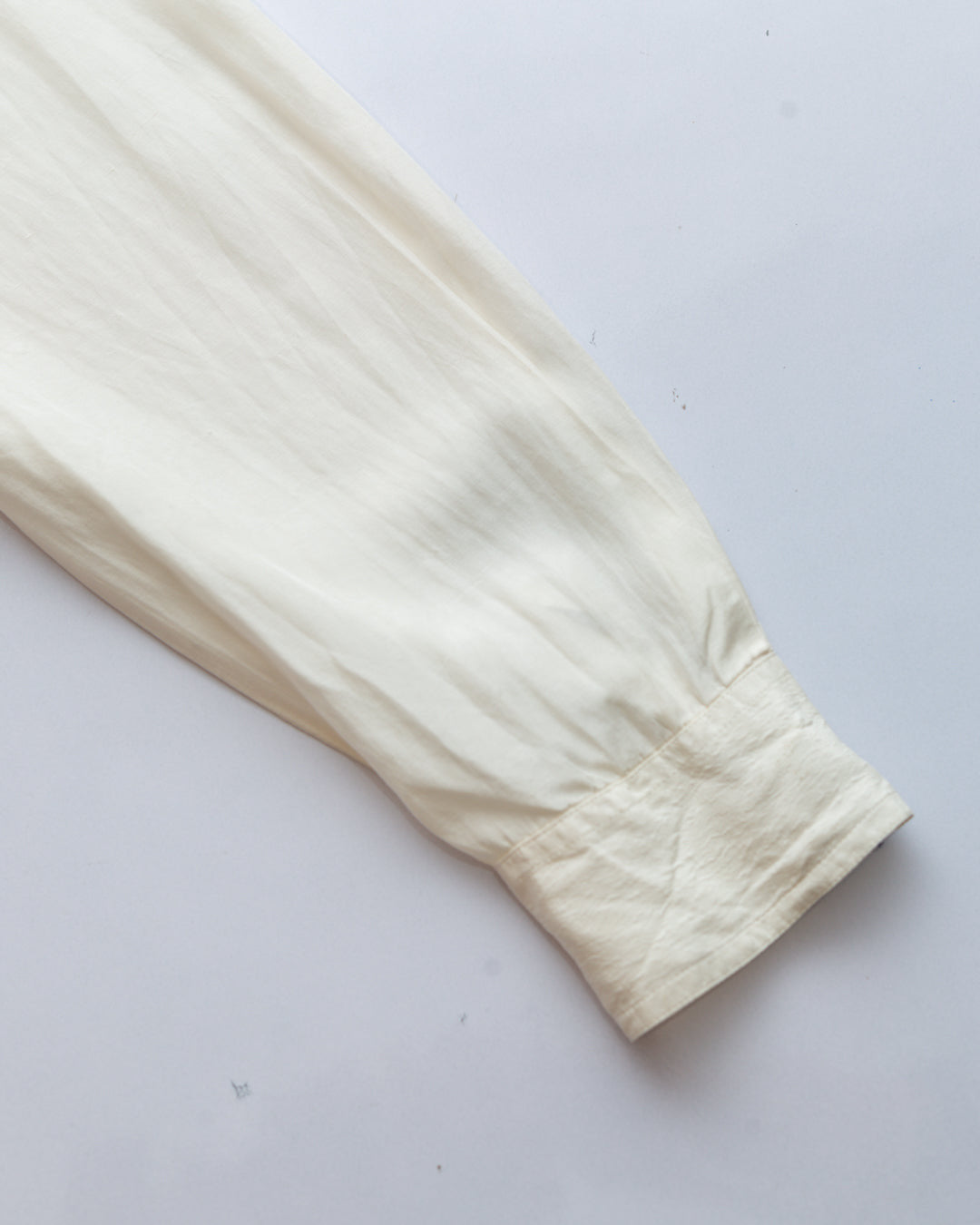 Pearl silk minimalist button down shirt