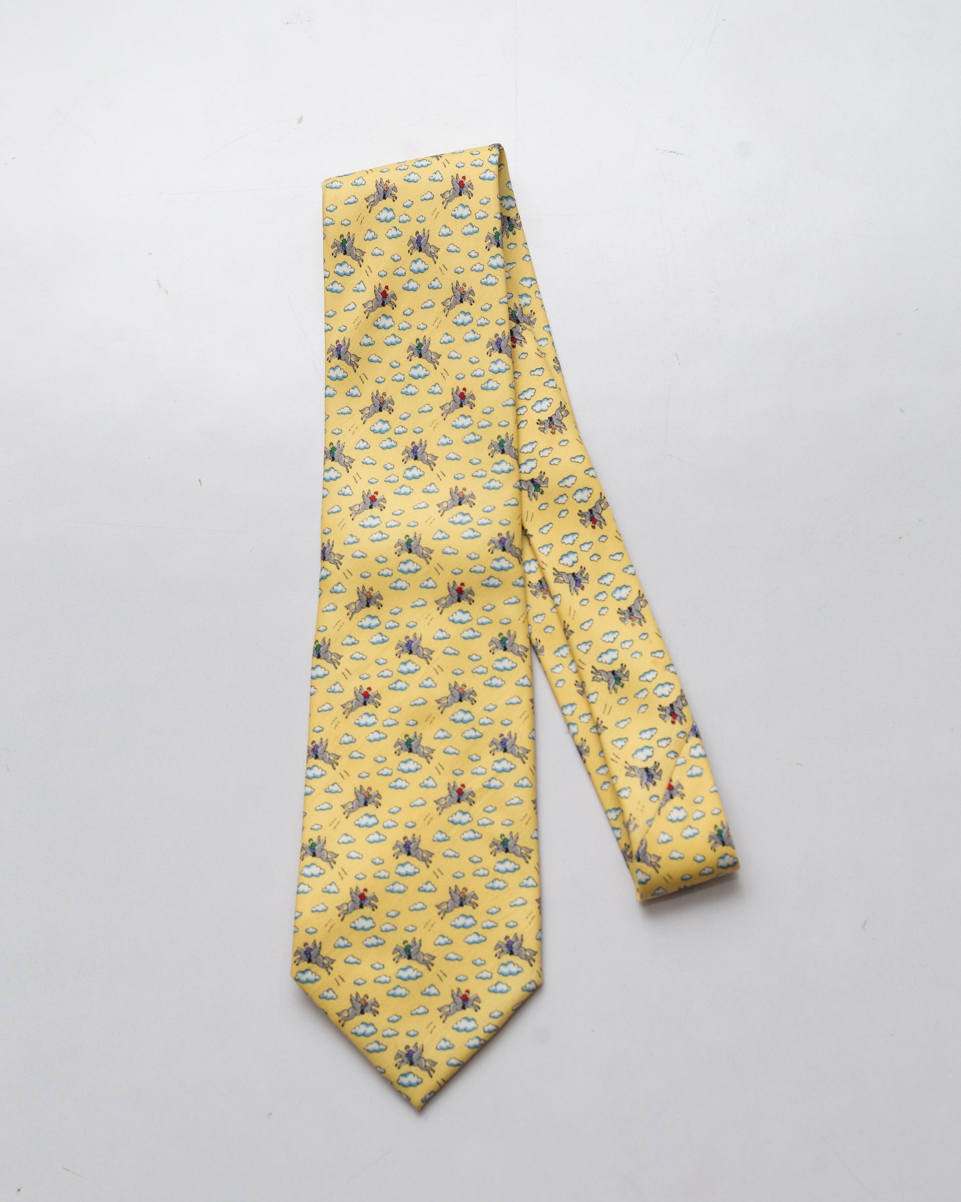 Vintage pegasus silk tie