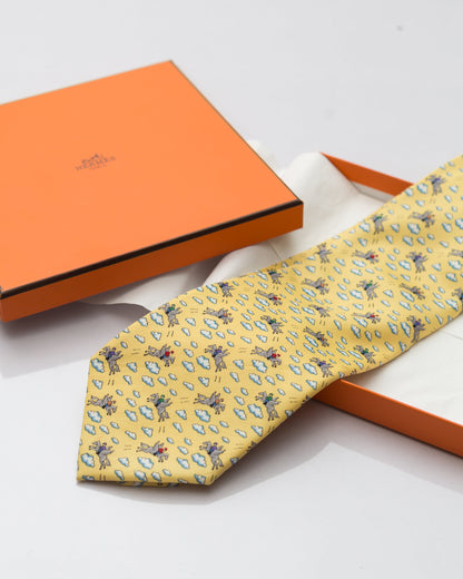 Vintage pegasus silk tie