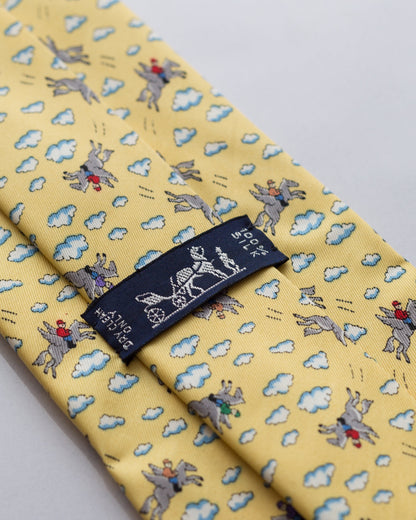 Vintage pegasus silk tie