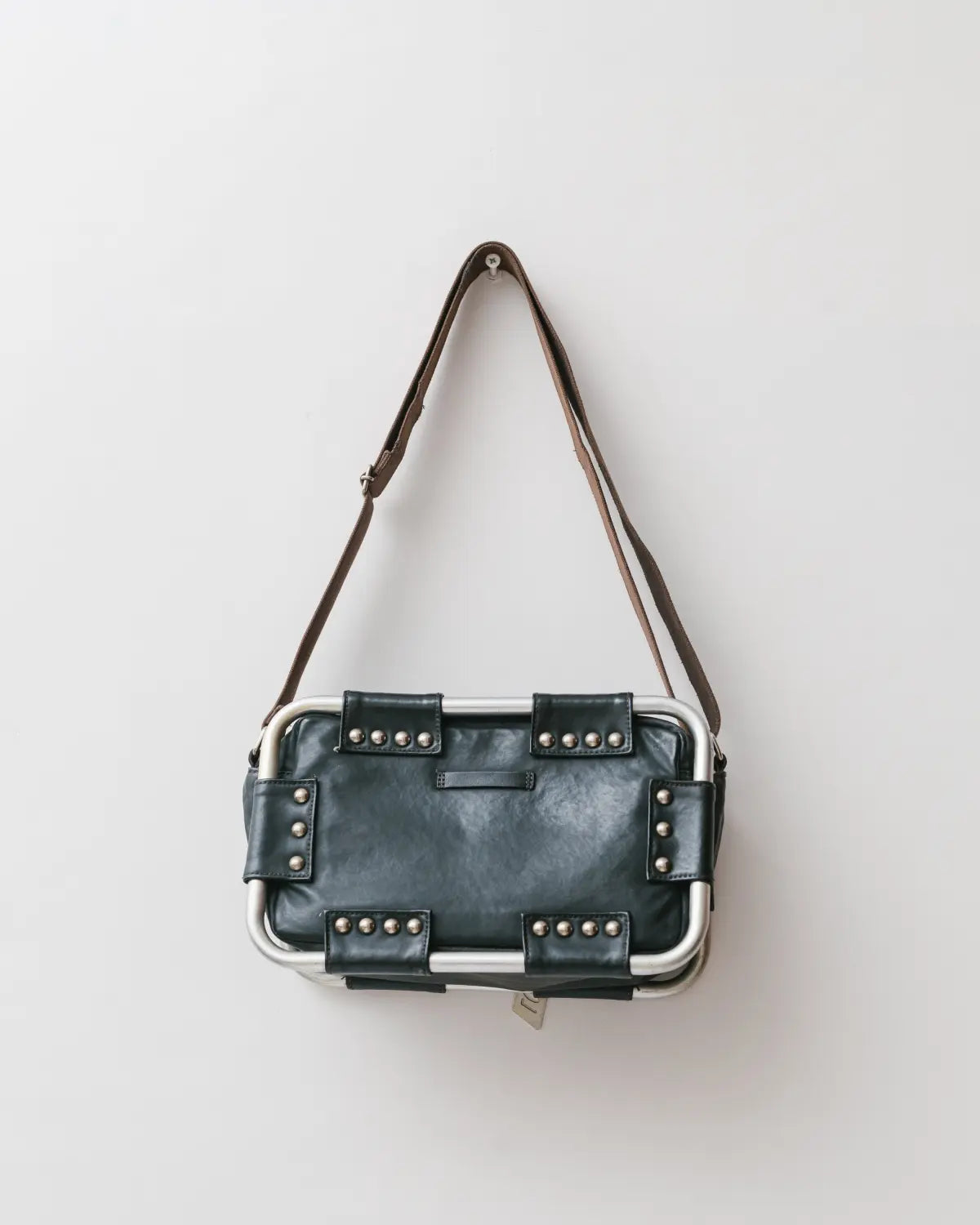 Pipe structure leather bag