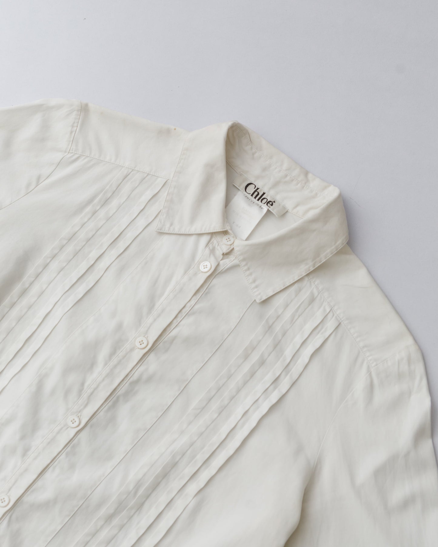 Pleated front dress shirt