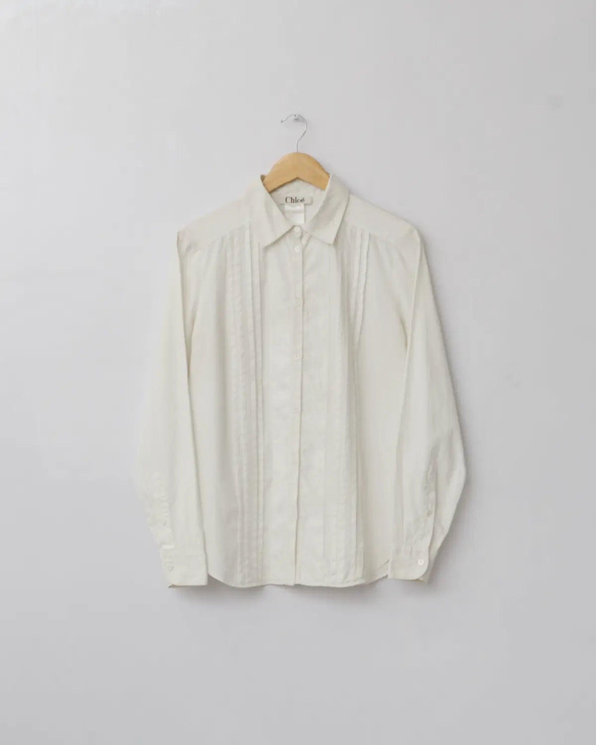 Pleated front dress shirt