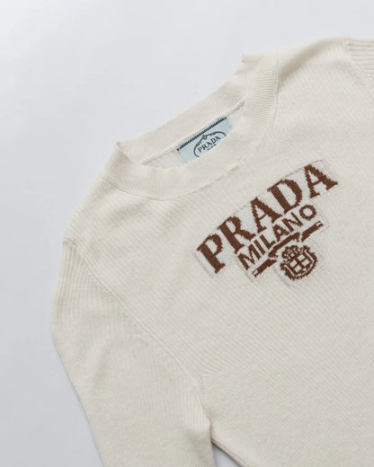 Prada logo knit top