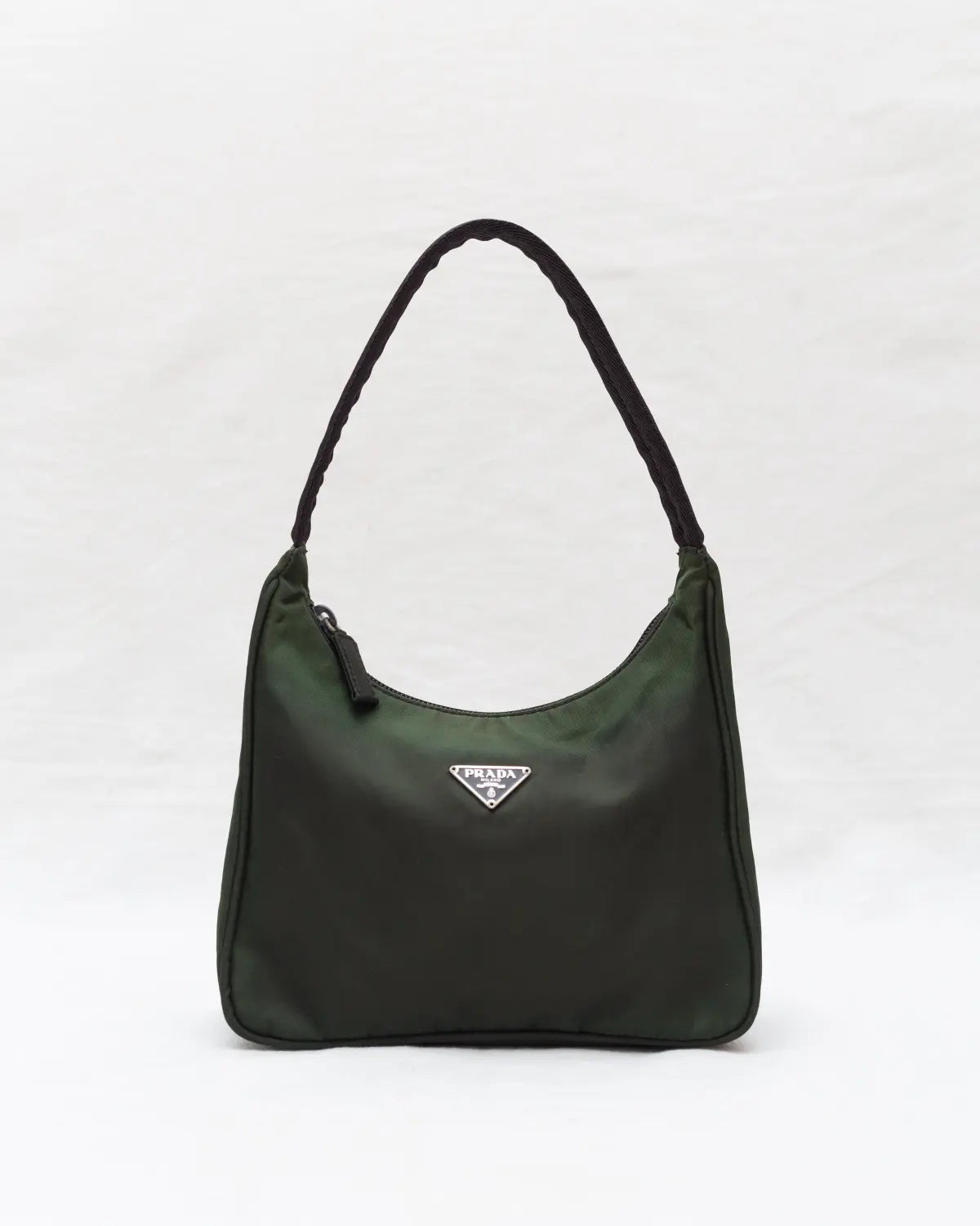 Prada mini tessuto sport in deep moss green