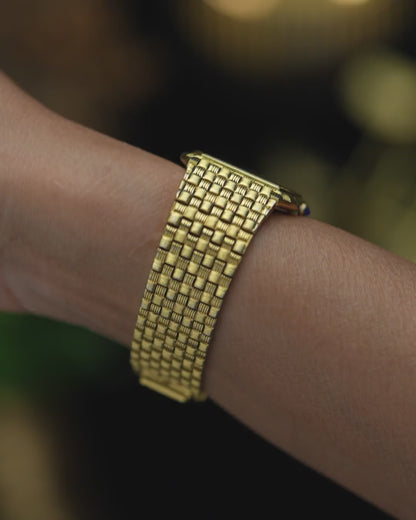 1980s Vintage Rado Gangster Basket-Weave