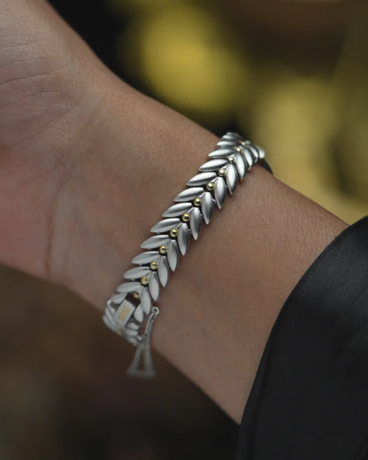 1980s Vintage Rado Leaf Bracelet