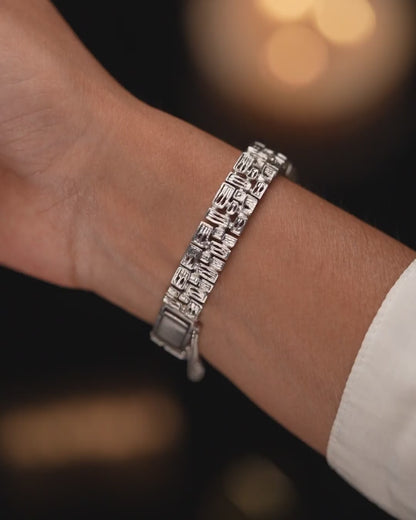 1970s Seiko White Lattice Bracelet