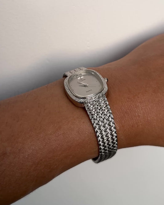 Vintage Elgin with Wheat Chain Bracelet