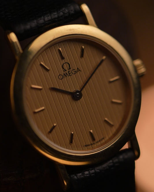 Vintage 1980s Omega de Ville Tapestry Dial