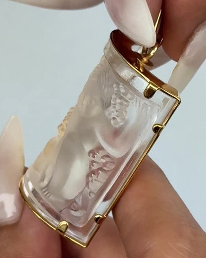 Vintage Lalique Crystal Pendant