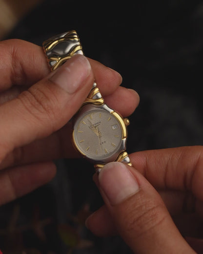 1990s Vintage Longines Dual Toned Watch