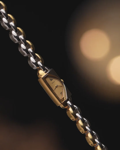 1990s Vintage Seiko Asymmetric Two Tone