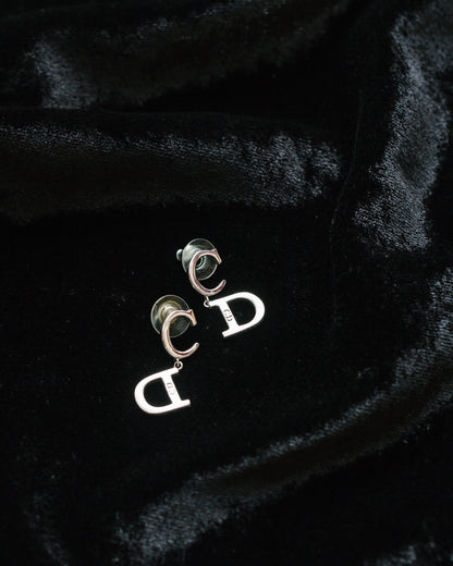 Vintage CD Logo Earrings