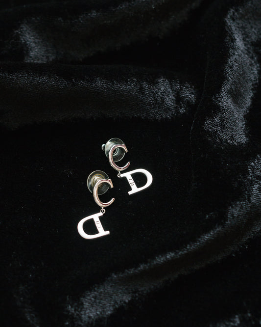 Vintage CD Logo Earrings