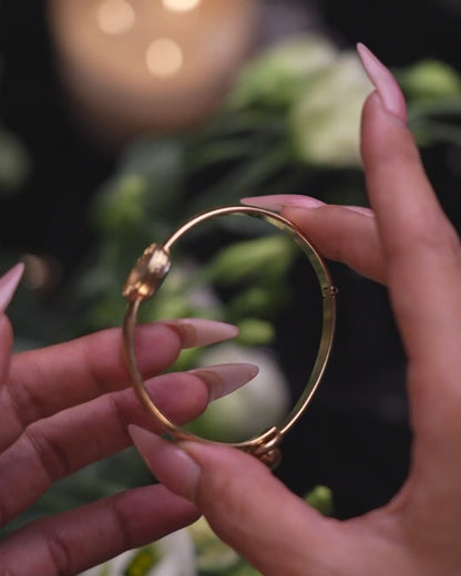 1980s Vintage Seiko Gold Bangle