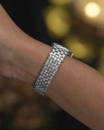 1970s Vintage Longines Woven Bracelet