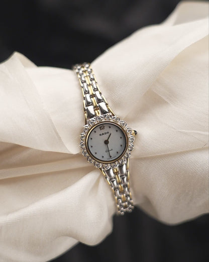 1990s Vintage Rado Diamond Bezel