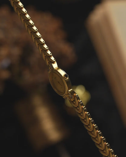 1980s Rado Gold Leaf Bracelet