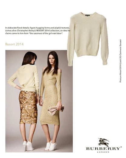 Burberry prorsum resort 2014 look 25 cashmere knit sweater