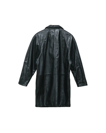 Pure Leather Long Line Jacket
