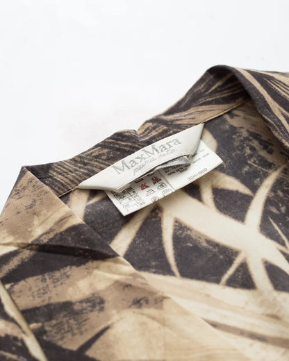 Maxmara pure silk button down with mop buttons