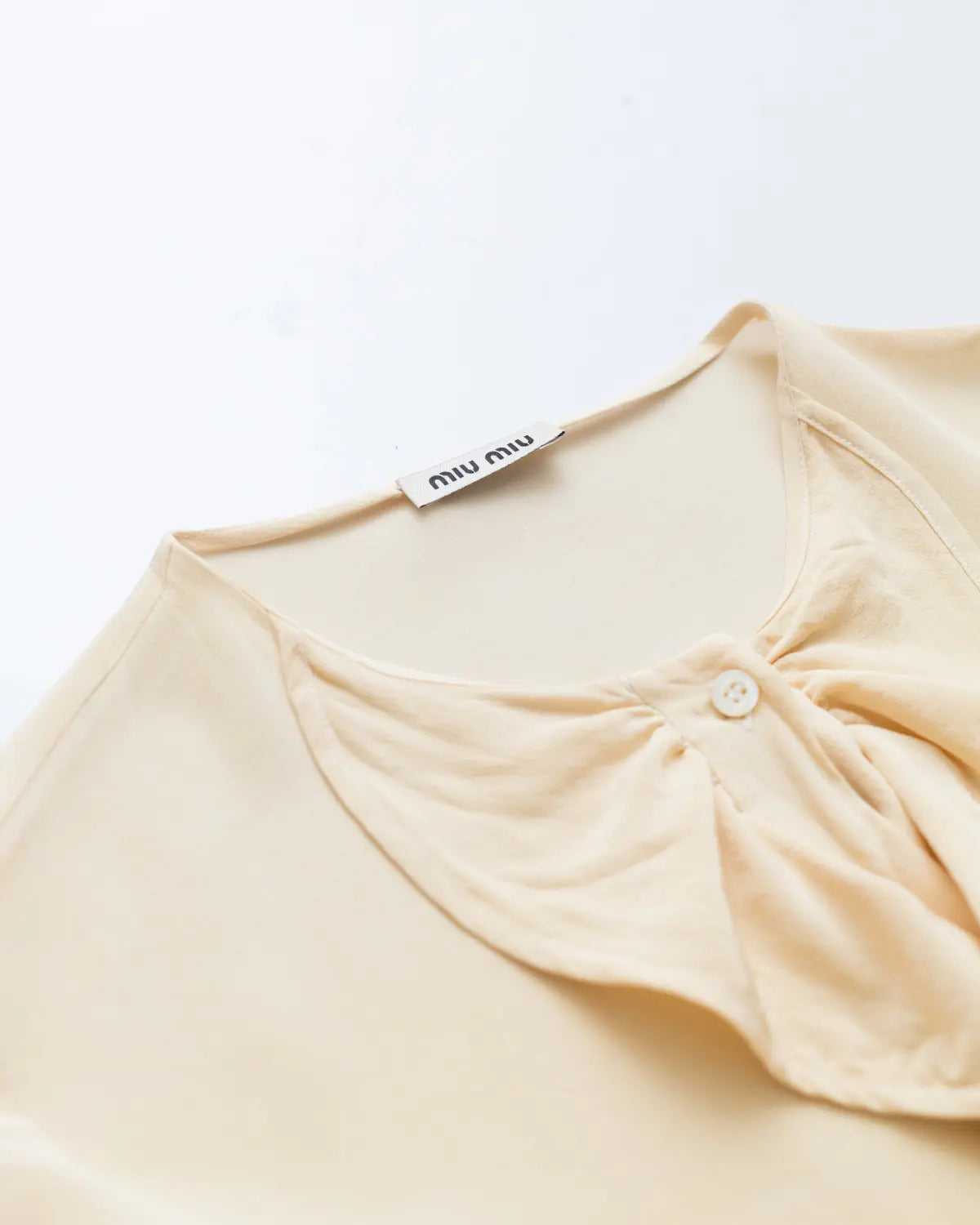 Miu pure silk ruffle blouse