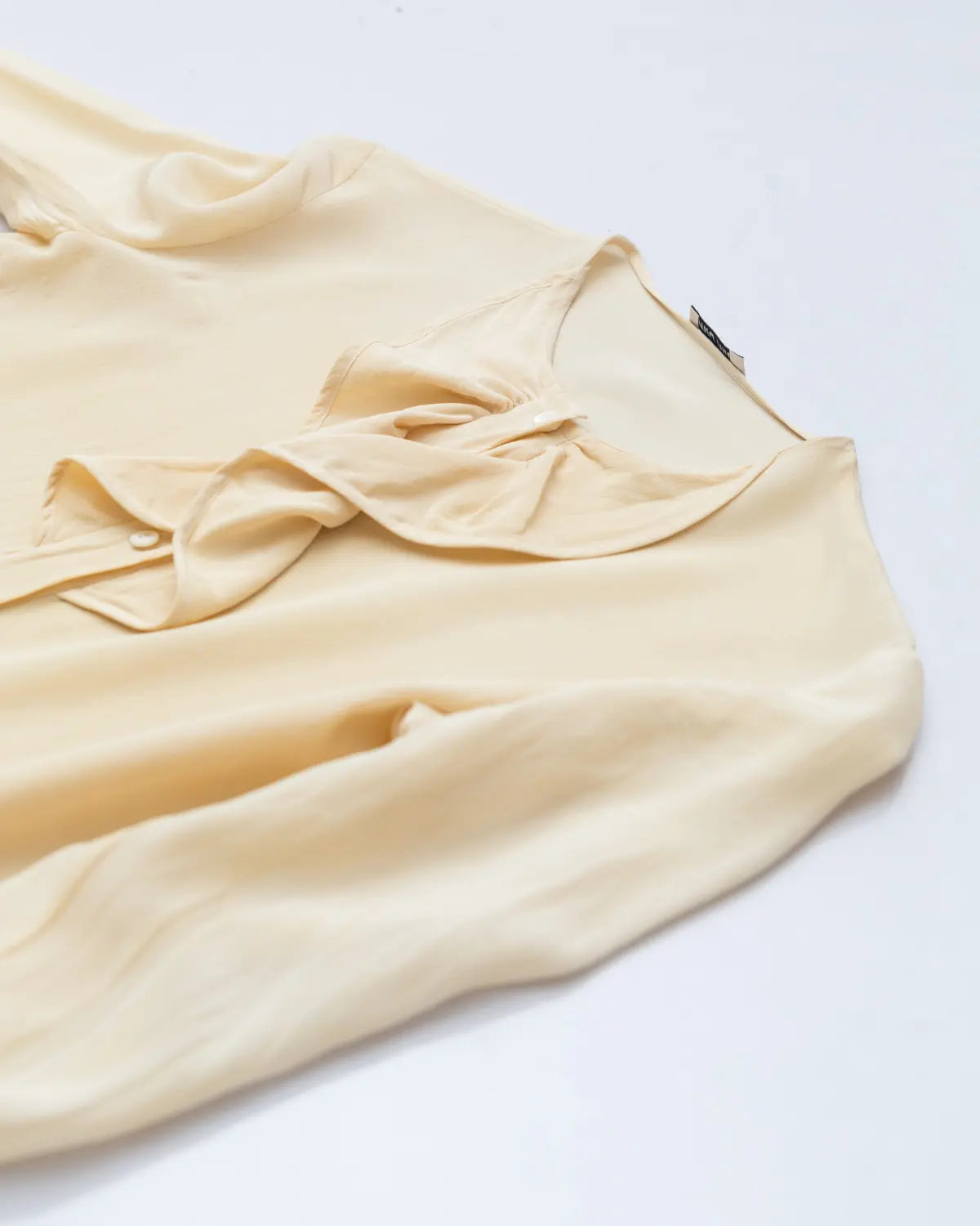 Miu pure silk ruffle blouse