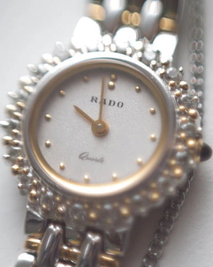 Rado art deco quartz watch with mop dial