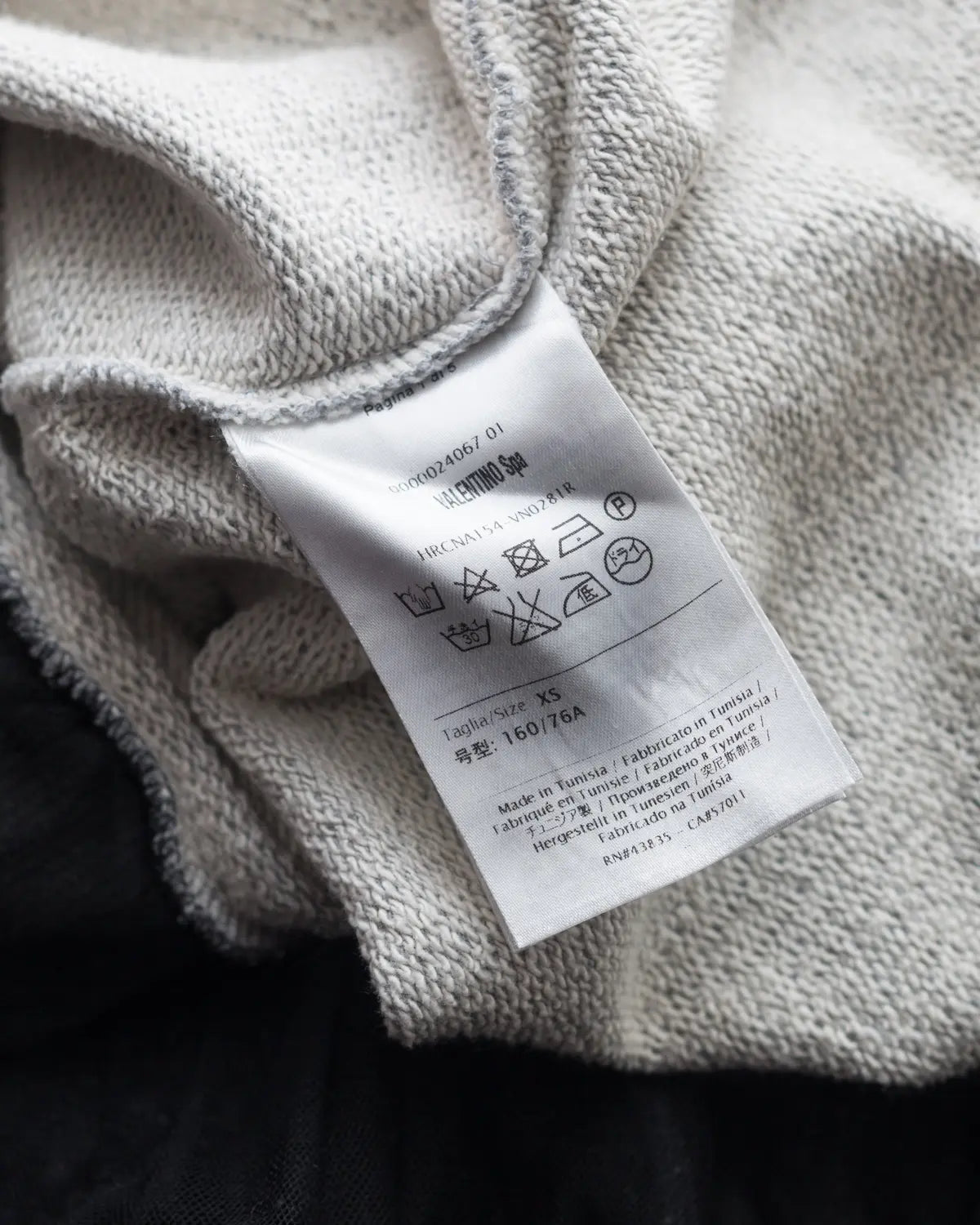 Valentino red sweatshirt with lace details