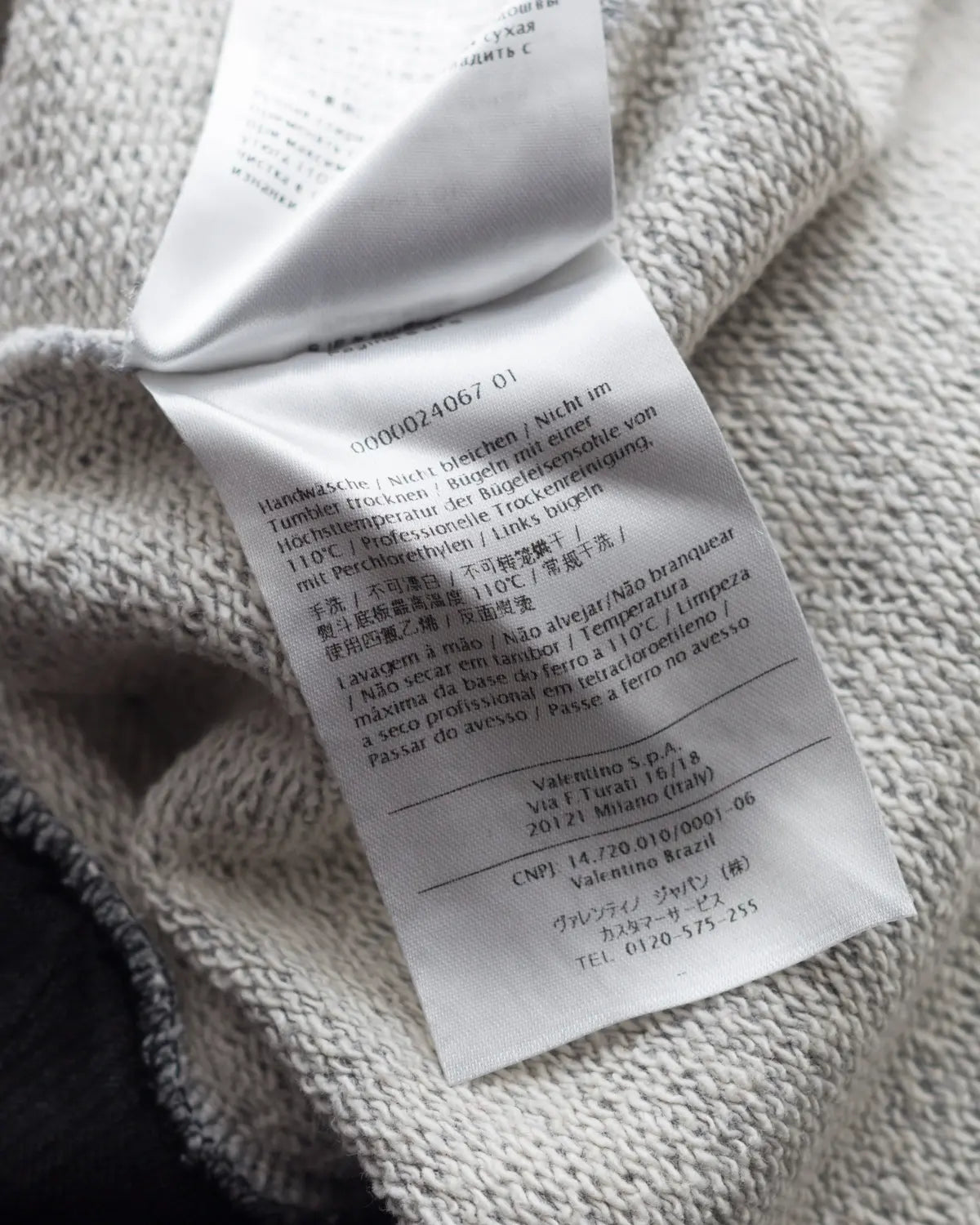 Valentino red sweatshirt with lace details