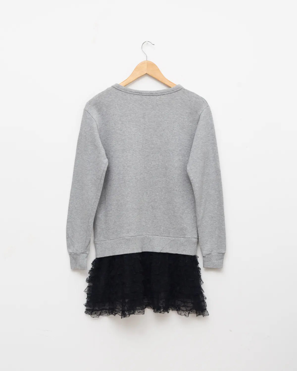 Valentino red sweatshirt with lace details