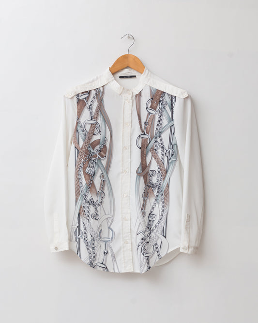 Resort 2011 horsebit print shirt