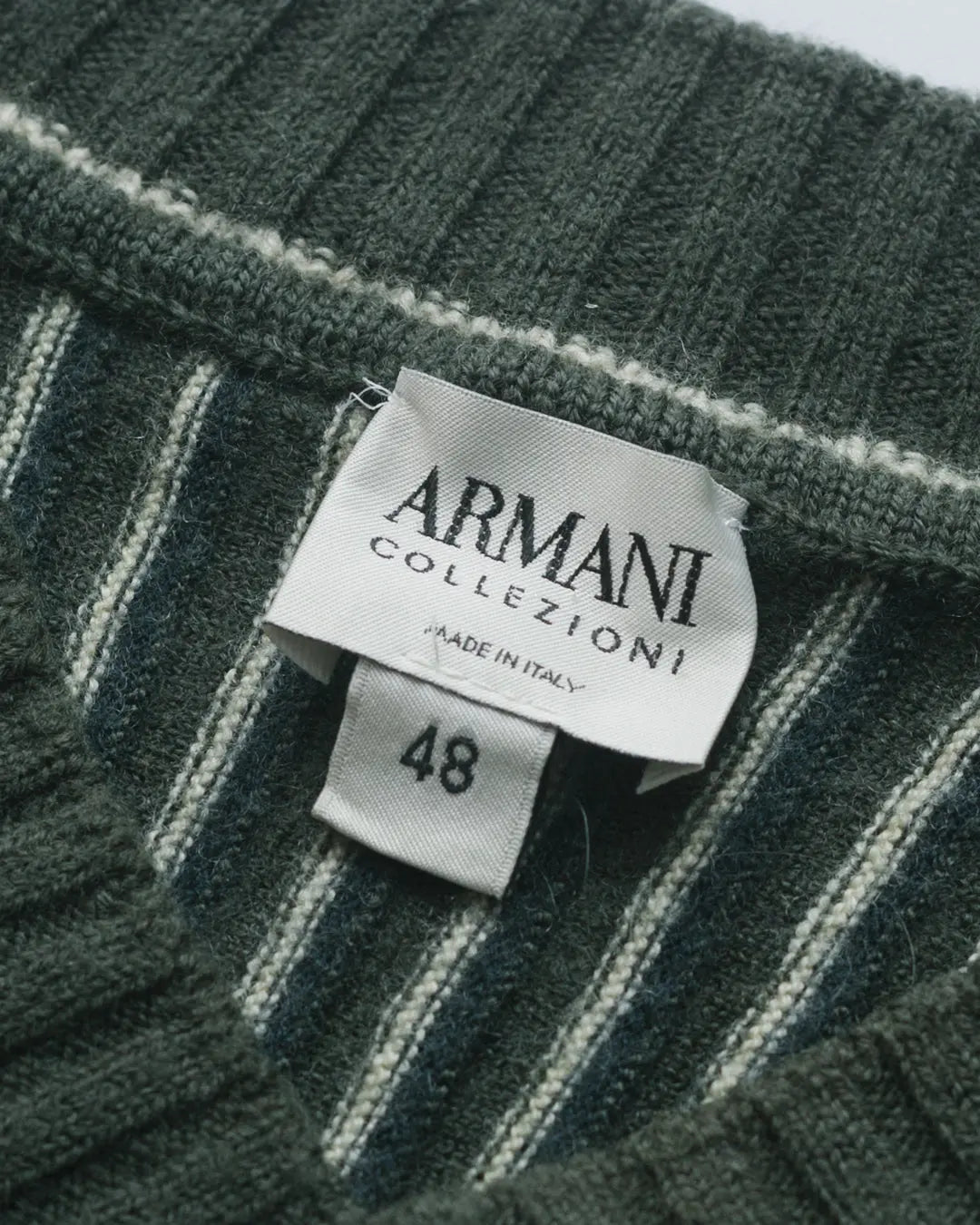 Armani Collezioni Ribbed Knit Pullover