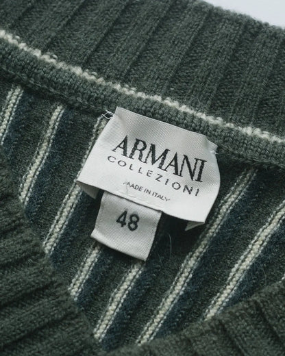 Armani Collezioni Ribbed Knit Pullover