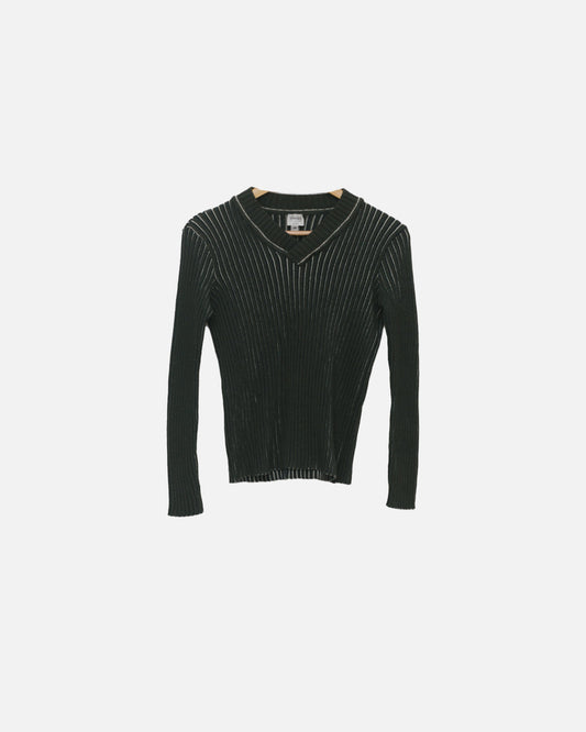 Armani Collezioni Ribbed Knit Pullover