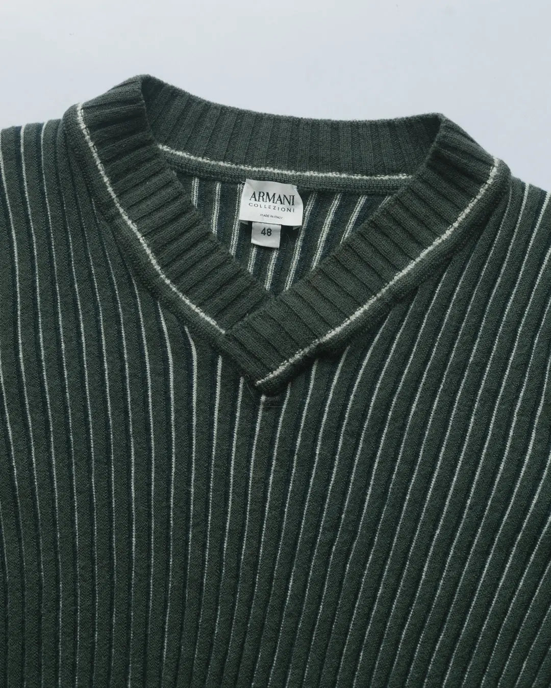 Armani Collezioni Ribbed Knit Pullover