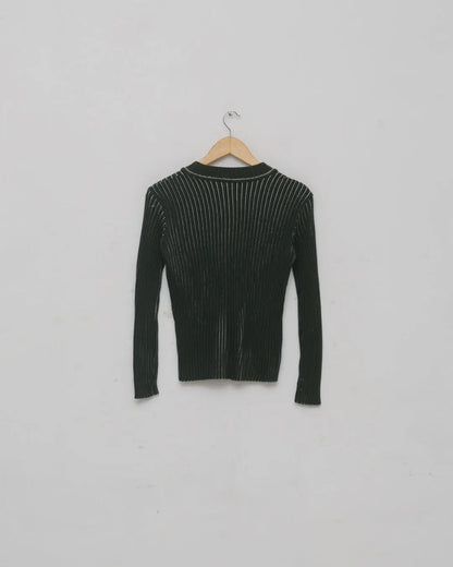 Armani Collezioni Ribbed Knit Pullover
