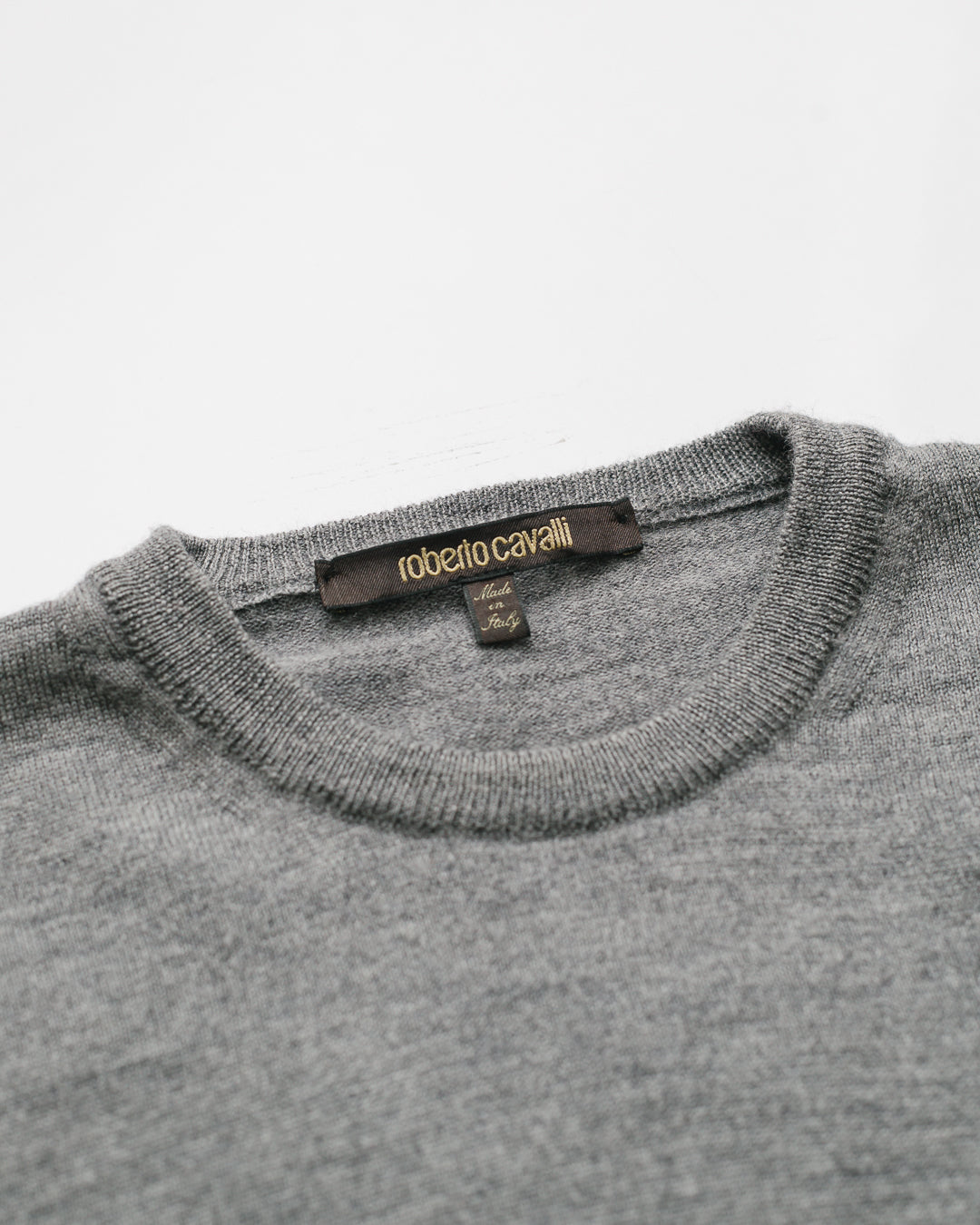 Roberto Cavalli Emblem Knit Sweater