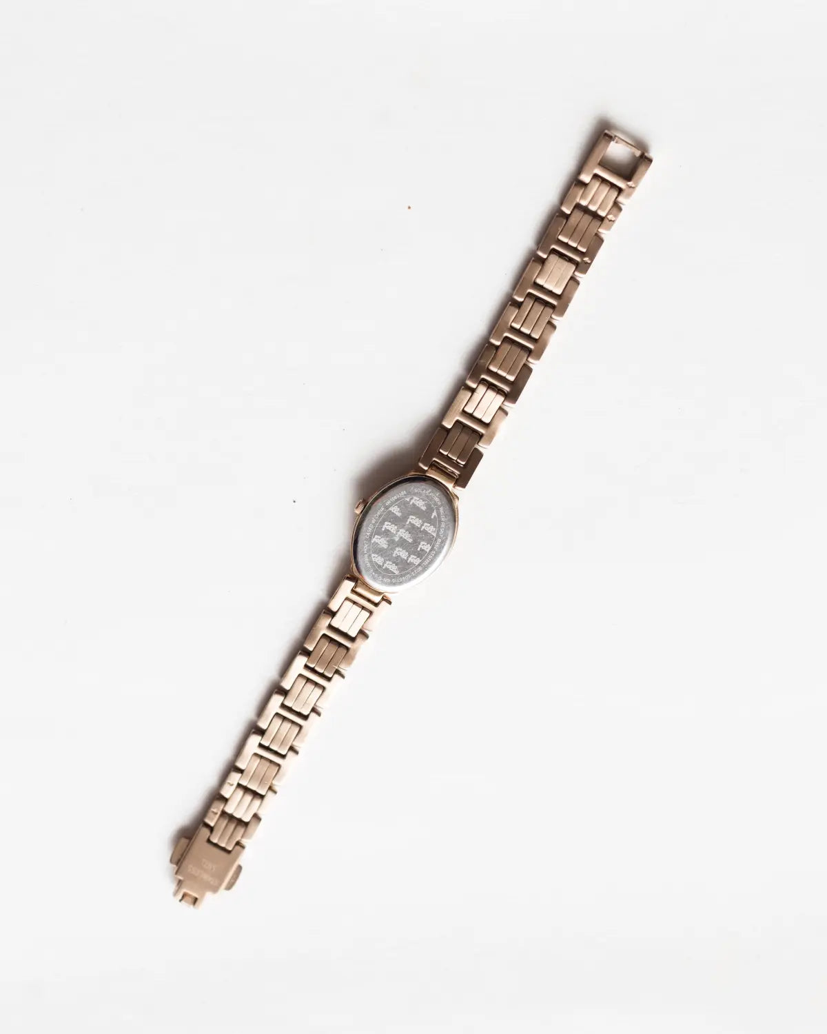 Quartz rose gold follie with mop dial watch