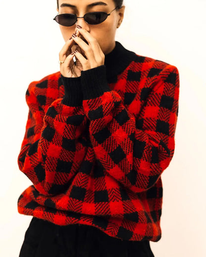 Saint Laurent Gingham Sweater