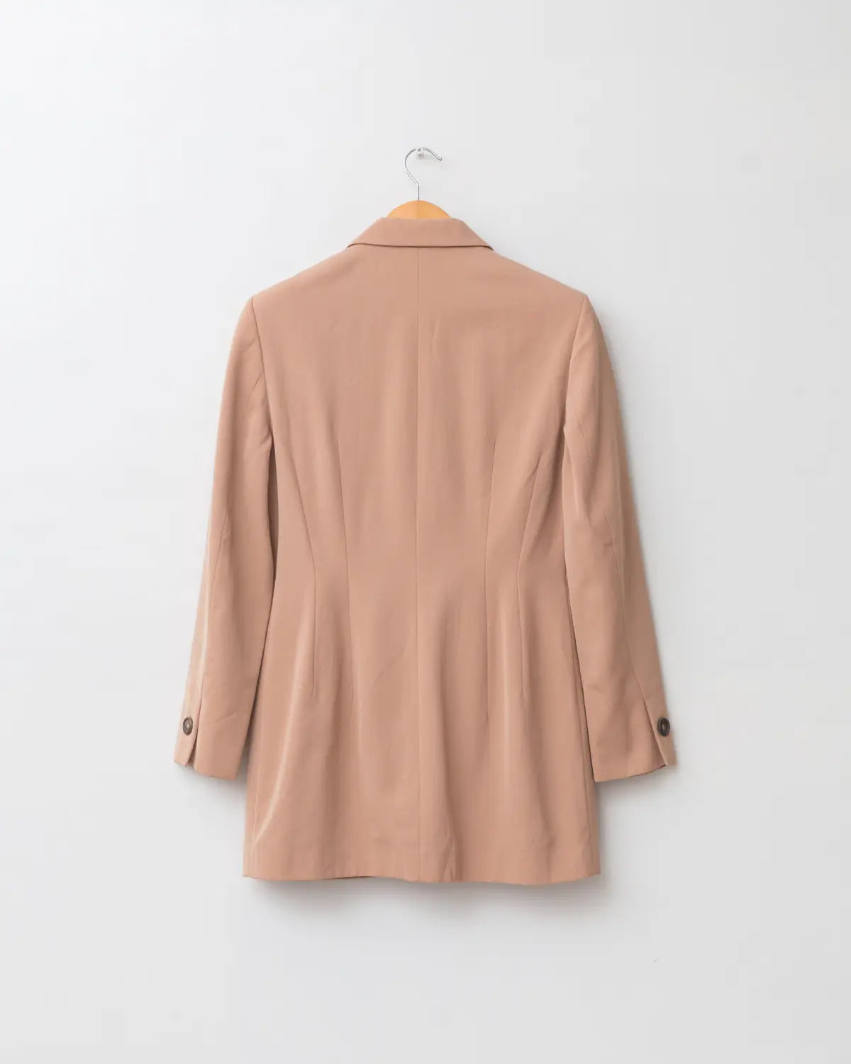Salmon brushed wool blazer