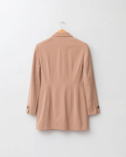 Salmon brushed wool blazer