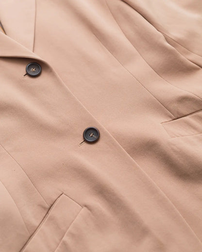 Salmon brushed wool blazer